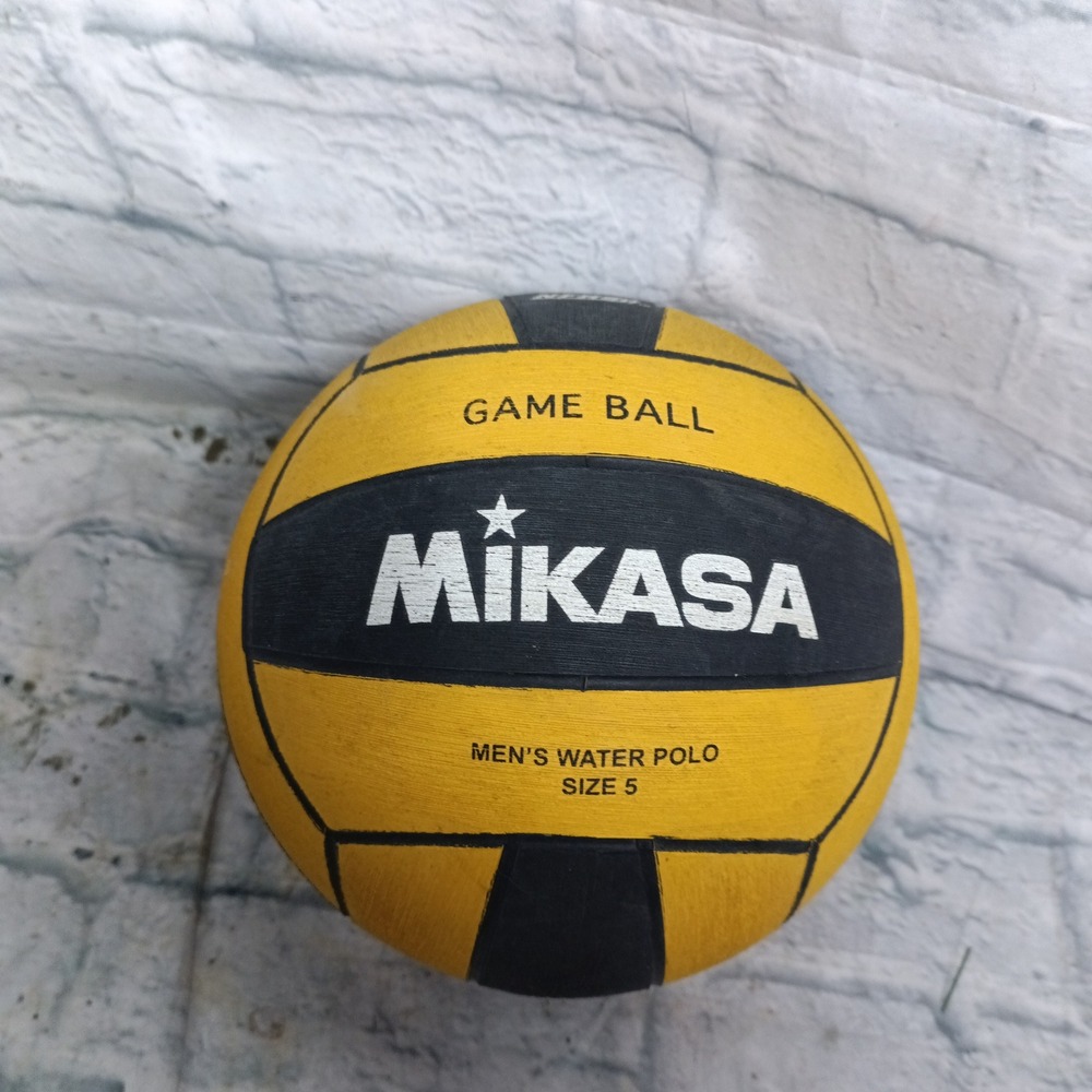 Mikasa W5500BLA Mens Water Polo Game Ball Size 5 Yellow Black Rubber